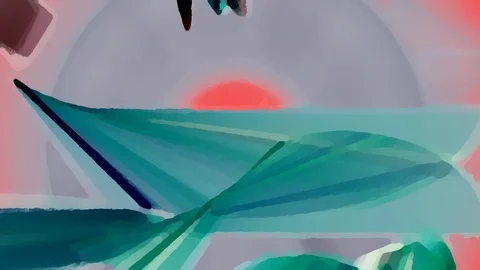 HD Abstract fractal forms morph and oscillate (Loop) Stock Footage 106798268