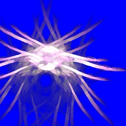 HD Abstract fractal forms morph and oscillate (Loop) Stock Footage 106803828