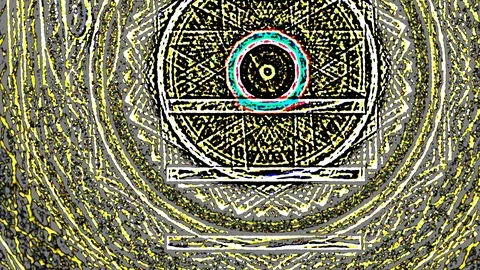 HD Abstract fractal forms morph and oscillate (Loop) Vidéo 106807673