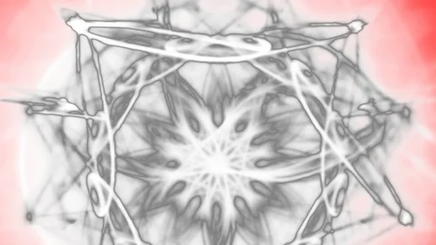 HD Abstract fractal forms morph and oscillate (Loop) Vidéo 106807841