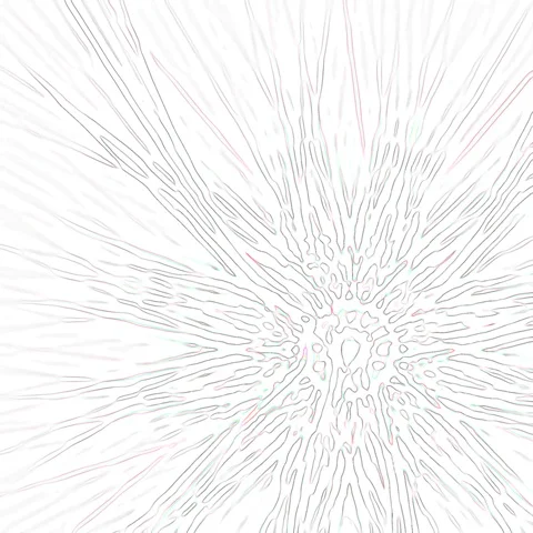 HD Abstract fractal forms morph and oscillate (Loop) Stock Footage 106814960