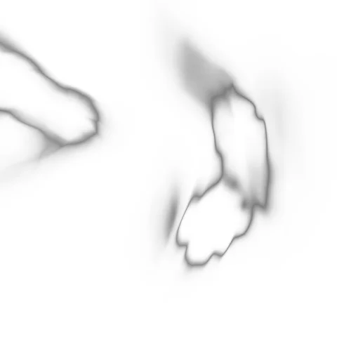 HD Abstract fractal forms morph and oscillate (Loop) Video stock 106839729