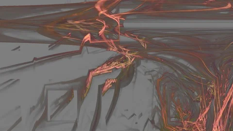 HD Abstract fractal forms morph and oscillate (Loop) Stock Footage 106839884