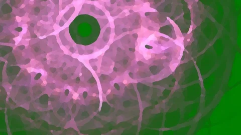 HD Abstract fractal forms morph and oscillate (Loop) Video stock 106898185