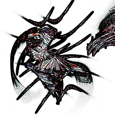 HD Abstract fractal forms morph and oscillate (Loop) Vidéo 106914964