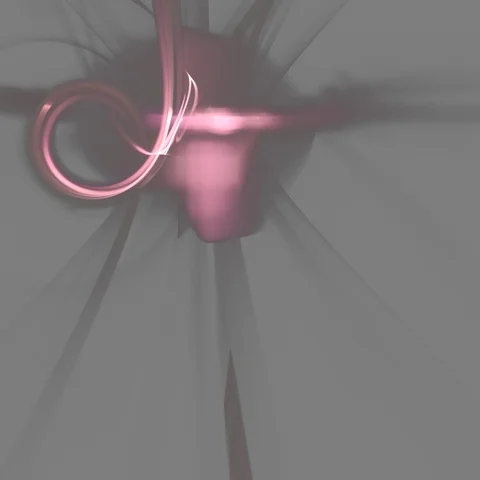 HD Abstract fractal forms morph and oscillate (Loop) Stock Footage 107030721