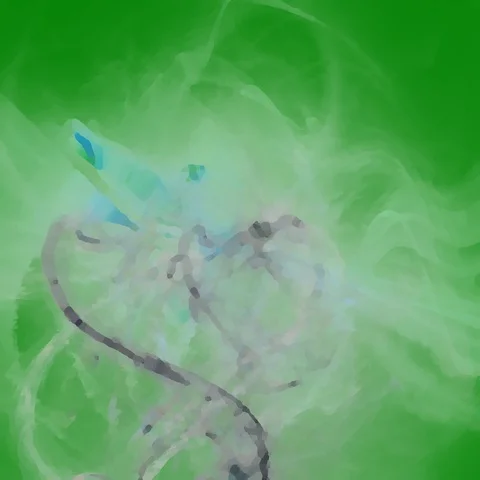 HD Abstract fractal forms morph and oscillate (Loop) Stock Footage 107032405