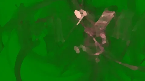 HD Abstract fractal forms morph and oscillate (Loop) Vídeos de archivo 107039849