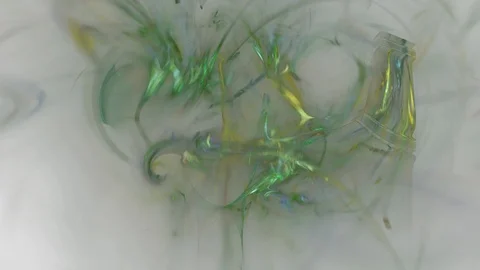 HD Abstract fractal forms morph and oscillate (Loop) 스톡 동영상 107075067