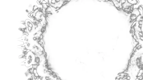 HD Abstract fractal forms morph and oscillate (Loop) Stock Footage 107077931