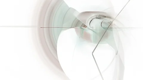 HD Abstract fractal forms morph and oscillate (Loop) Stock Footage 107124179