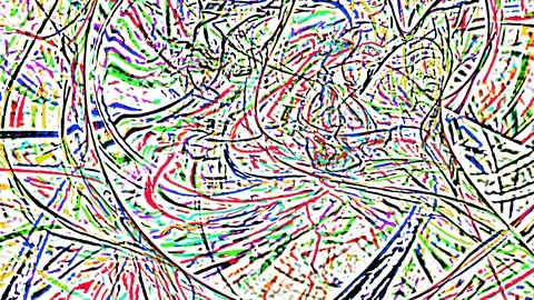 HD Abstract fractal forms morph and oscillate (Loop) Video stock 107137100