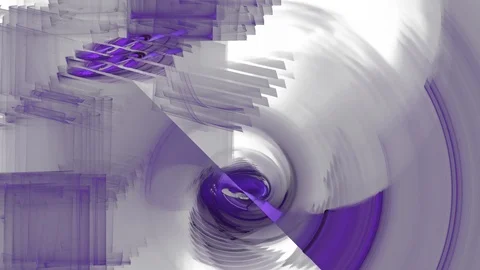 HD Abstract fractal forms morph and oscillate (Loop) Vidéo 107142769