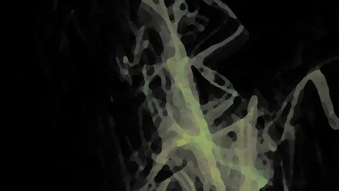 HD Abstract fractal forms morph and oscillate (Loop) Video stock 107146508