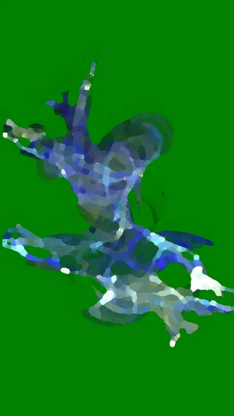 HD Abstract fractal forms morph and oscillate (Loop) Vidéo 107182952