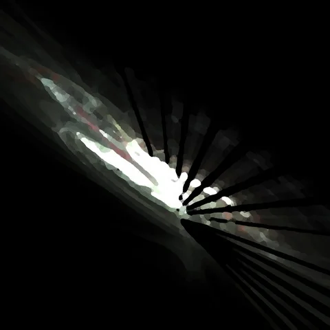 HD Abstract fractal forms morph and oscillate (Loop) Stock Footage 107191337