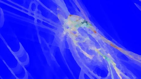 HD Abstract fractal forms morph and oscillate (Loop) Stock Footage 107342091