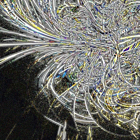 HD Abstract fractal forms morph and oscillate (Loop) Stock Footage 107360116