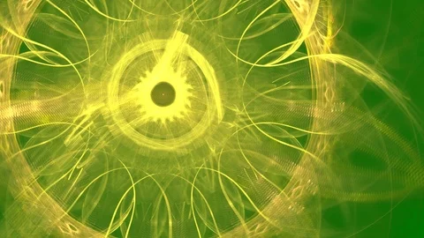 HD Abstract fractal forms morph and oscillate (Loop) Stock Footage 107363833