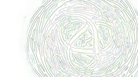 HD Abstract fractal forms morph and oscillate (Loop) Video stock 107395489