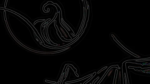 HD Abstract fractal forms morph and oscillate (Loop) Stock Footage 107400505