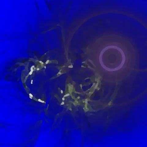 HD Abstract fractal forms morph and oscillate (Loop) Stock Footage 107402356