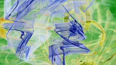 HD Abstract fractal forms morph and oscillate (Loop) Stock Footage 107406032