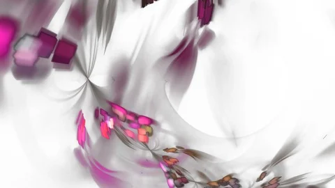 HD Abstract fractal forms morph and oscillate (Loop) 스톡 동영상 107440797