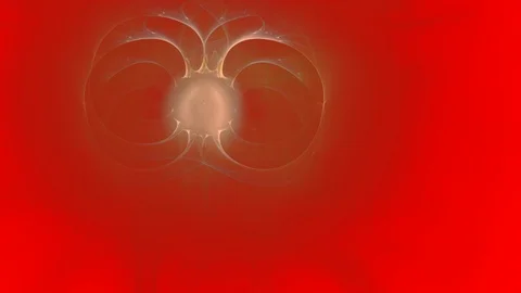 HD Abstract fractal forms morph and oscillate (Loop) Video stock 107441933