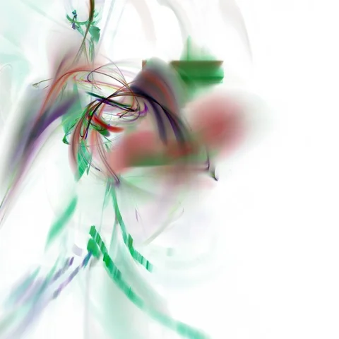 HD Abstract fractal forms morph and oscillate (Loop) Video stock 107469302