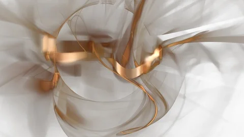 HD Abstract fractal forms morph and oscillate (Loop) Video stock 107481023