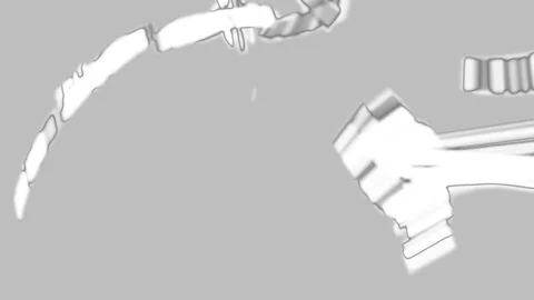 HD Abstract fractal forms morph and oscillate (Loop) 스톡 동영상 107490237