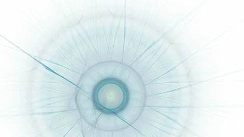 HD Abstract fractal forms morph and oscillate (Loop) Stock Footage 107499120