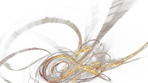 HD Abstract fractal forms morph and oscillate (Loop) Stock Footage 107505621