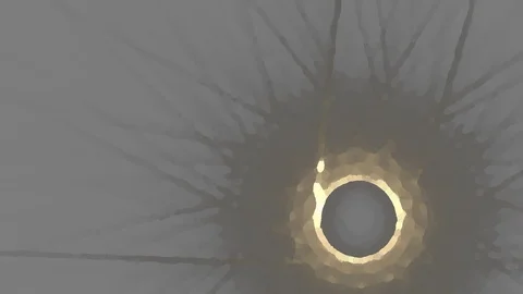 HD Abstract fractal forms morph and oscillate (Loop) Vidéo 107524728