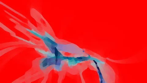 HD Abstract fractal forms morph and oscillate (Loop) Stock Footage 107614244