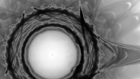 HD Abstract fractal forms morph and oscillate (Loop) Stock Footage 107621055