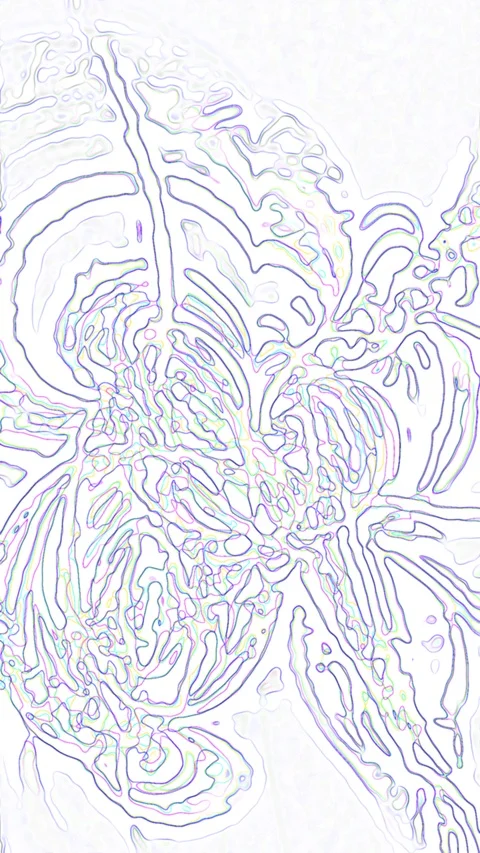 HD Abstract fractal forms morph and oscillate (Loop) Vídeos de archivo 107630367