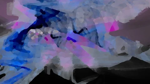 HD Abstract fractal forms morph and oscillate (Loop) Vidéo 107642542