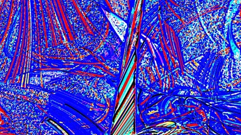 HD Abstract fractal forms morph and oscillate (Loop) Video stock 107729876