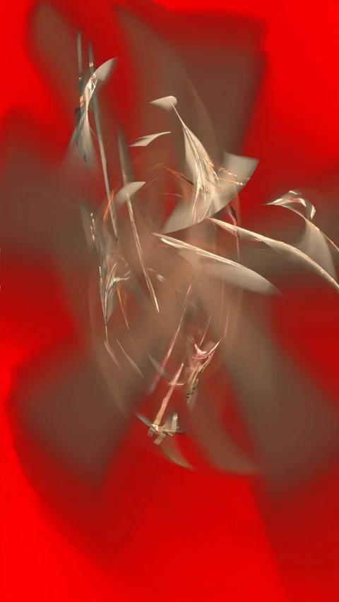 HD Abstract fractal forms morph and oscillate (Loop) Stock Footage 107768437