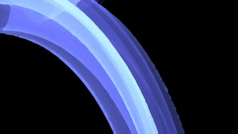 HD Abstract fractal forms morph and oscillate (Loop) Stock Footage 107781836