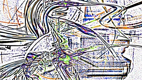 HD Abstract fractal forms morph and oscillate (Loop) Stock Footage 107795330