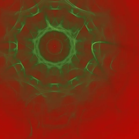 HD Abstract fractal forms morph and oscillate (Loop) Stock Footage 107827772