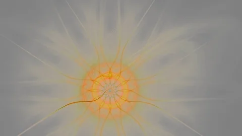 HD Abstract fractal forms morph and oscillate (Loop) Stock Footage 107850546