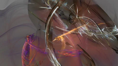 HD Abstract fractal forms morph and oscillate (Loop) Vídeos de archivo 107865985