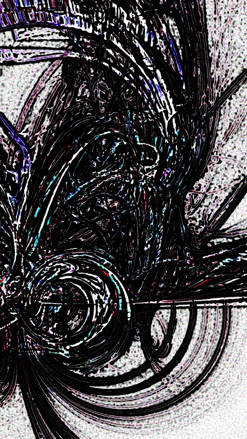 HD Abstract fractal forms morph and oscillate (Loop) Vidéo 107891634