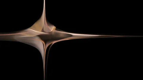 HD Abstract fractal forms morph and oscillate (Loop) Stock Footage 107893370