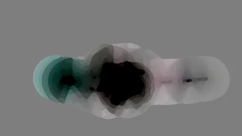 HD Abstract fractal forms morph and oscillate (Loop) Stock Footage 107915428