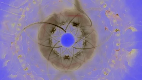 HD Abstract fractal forms morph and oscillate (Loop) Stock Footage 107941277